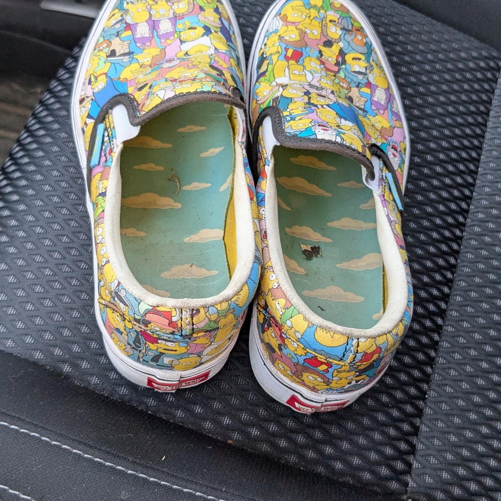 Simpsons Vans Slip Ons - Women's 8/Men's 6.5 - Picture 4 of 7
